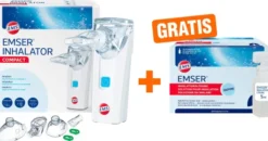 Emser Inhalator compact 1 Stück + gratis Inhalationslösung 20 x 5 ml Ampullen