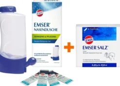 Emser Nasendusche mit 4 Beuteln Nasenspülsalz + Emser Salz Beutel 20 Stück