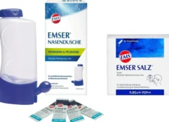 Emser Nasendusche mit 4 Beuteln Nasenspülsalz + Emser Salz Beutel 20 Stück