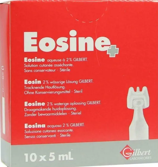 Eosin 2% Wässrige Pflegelösung Steril 10 X 5 ml Lösung