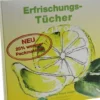 Erfrischungstücher Zitrone 10 Stück