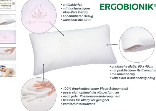 ERGOBIONIK Visco Schaumstoffkissen