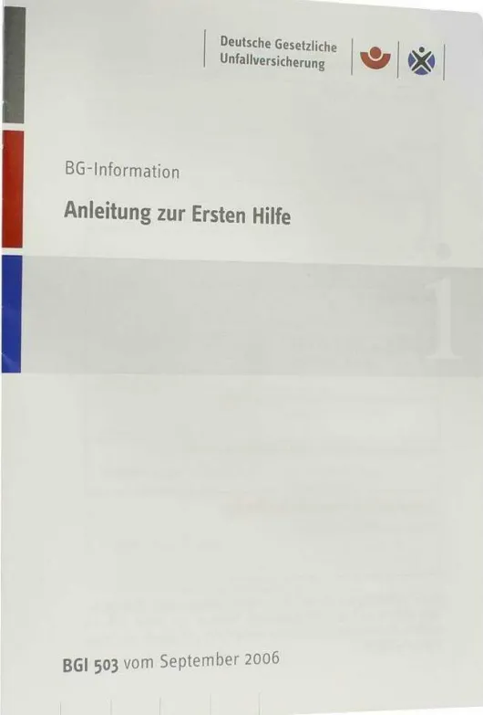 Erste Hilfe Anleitung Broschüre