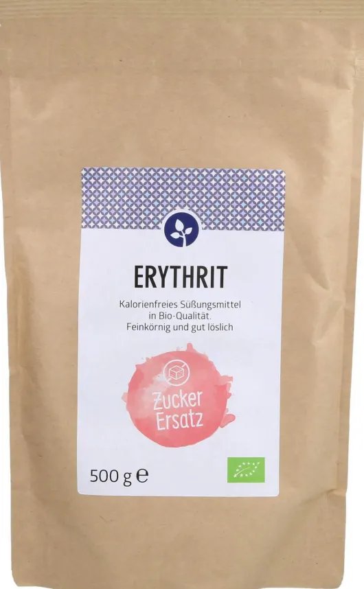 Erythrit Bio Zuckerersatz Feinkörnig 500 G Pulver