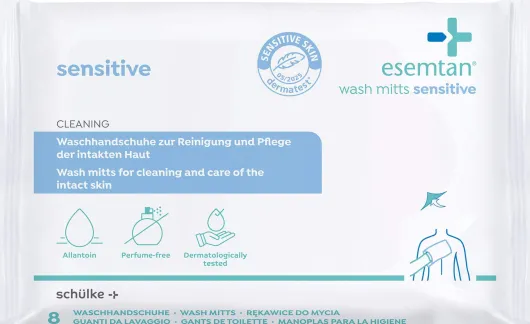 Esemtan wash mitts Waschhandschuhe sensitive 8 Stück