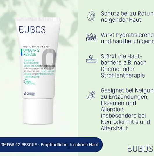 Eubos Empfindliche Haut Omega 3 - 6 - 9 50 ml Gesichtscreme