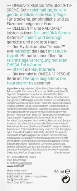 Eubos Empfindliche Haut Omega 3 - 6 - 9 50 ml Gesichtscreme