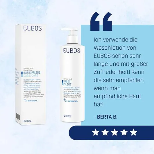Eubos Flüssig Blau Mit Dosierpumpe Unparfümiert 400 ml