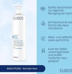 Eubos Flüssig Blau Mit Dosierpumpe Unparfümiert 400 ml