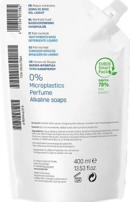 Eubos flüssig blau 400 ml Nachfüllpackung