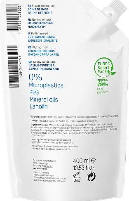 Eubos Hautbalsam Nachfüllbeutel 400 ml Balsam