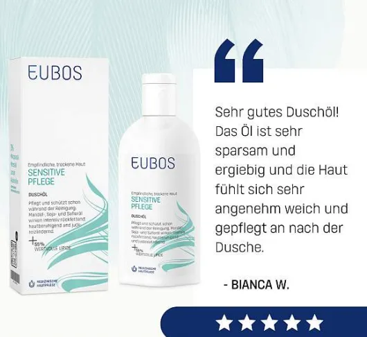 Eubos Sensitive Dusch Öl F 200 ml