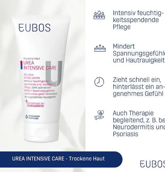 Eubos Trockene Haut Urea 5% 200 ml Hydro Lotion