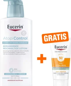 Eucerin AtopiControl Lotion 400 ml + gratis Eucerin Sun gelcreme Oil Control 20 ml