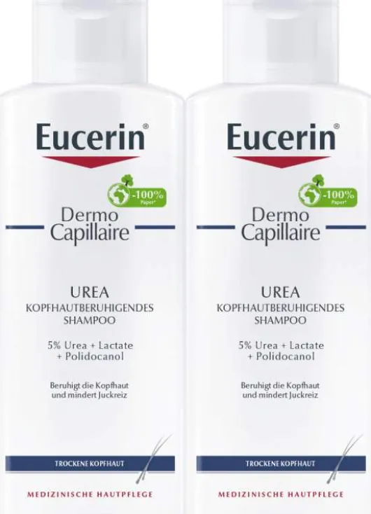 Eucerin DermoCapillaire Urea kopfhautberuhigendes Shampoo 2 x 250 ml