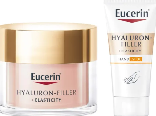 Eucerin Hyaluron Filler + Elasticity Rosé LSF30 50 ml Creme + gratis Elasticity Handcreme 20 ml