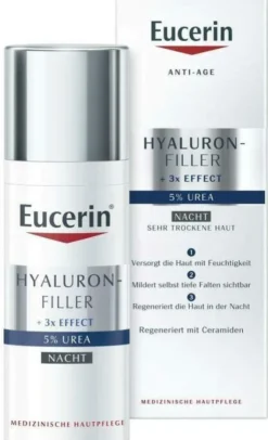 Eucerin Hyaluron Filler Urea Nachtpflege 50 ml Creme