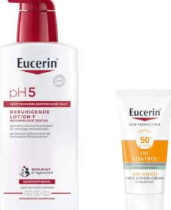 Eucerin pH5 Lotion F m.Pumpe 400ml + gratis Eucerin Sun Gel-Creme Oil Control 20 ml