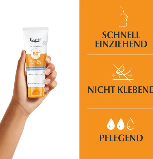 Eucerin Sun Sensitive Protect Face LSF 50+ 50 ml Creme