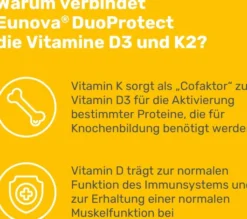 Eunova DuoProtect D3 + K2 2000 I.E. 2 x 90 Kapseln