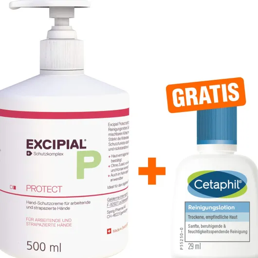 Excipial Protect 500 ml Creme + gratis Cetaphil Reinigungslotion 29 ml