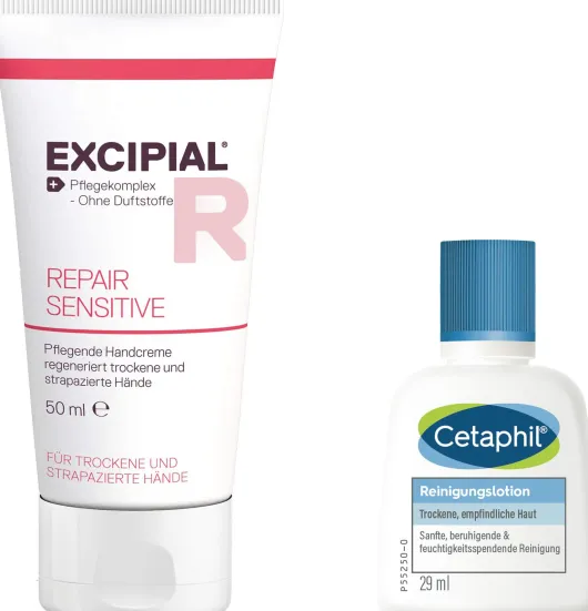 Excipial Repair Sensitive Creme 50 ml + gratis Cetaphil Reinigungslotion 29 ml