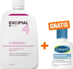 Excipial U Lipolotio 500 ml + gratis Cetaphil Reinigungslotion 29 ml