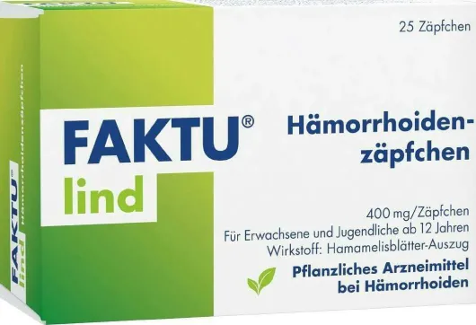 Faktu lind Hämorrhoidenzäpfchen 25 Stück