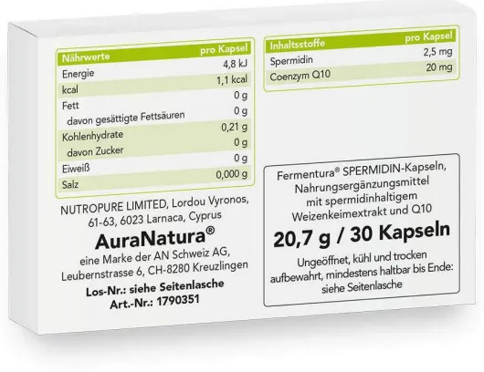 Fermentura Spermidin 30 Kapseln