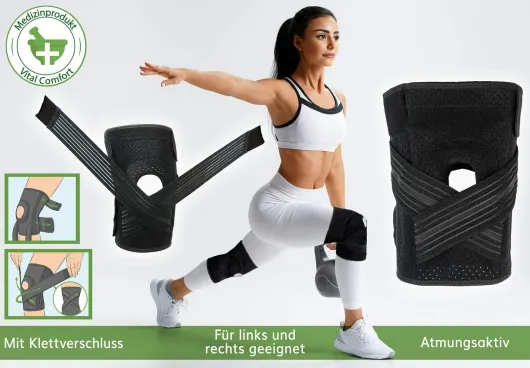 Flexitek Aktiv Kniebandage mit Klettverschluss, Universalgröße