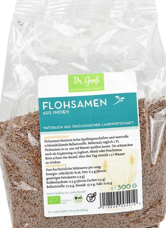 Flohsamen Bio 300 G