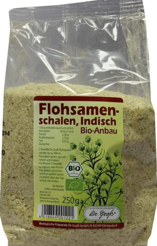 Flohsamen Schalen Indisch Bio 250 G
