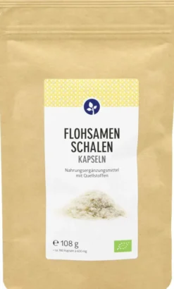 Flohsamenschalen 500 mg Bio 180 Kapseln