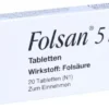 Folsan 5 mg 20 Tabletten