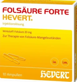 Folsäure Forte Hevert 10 X 2 ml Ampullen