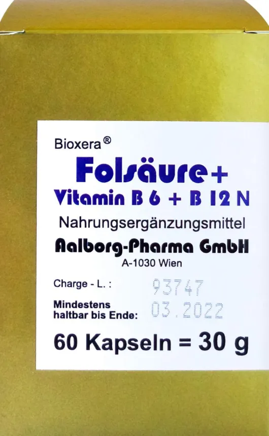 Folsäure Vit. B 6 B 12 Komplex N Kapseln