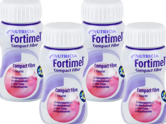 Fortimel Compact Fibre Erdbeere 8 X 4 X 125 ml Flüssigkeit