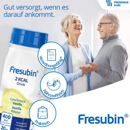Fresubin 2 Kcal Drink Vanille Trinkflasche 4 x 200 ml Lösung