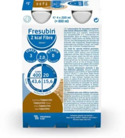 Fresubin 2 Kcal Fibre Drink Cappuccino 4 X 200 ml