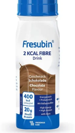 Fresubin 2 Kcal Fibre Drink Schokolade Trinkflasche 24 X 200 ml