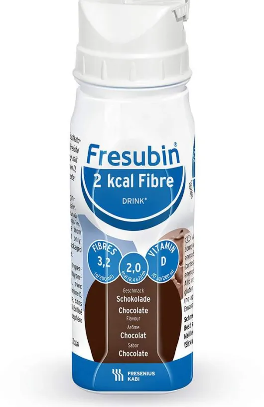 Fresubin 2 Kcal Fibre Drink Schokolade Trinkflasche 24 X 200 ml