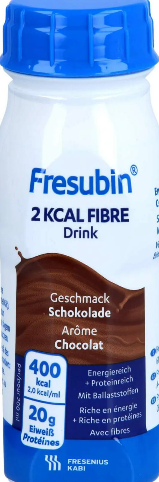 Fresubin 2 Kcal Fibre Drink Schokolade Trinkflasche 24 X 200 ml