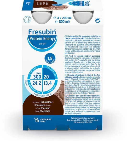 Fresubin Protein Energy Drink Schokolade Trinkflasche 6 X 4 X...