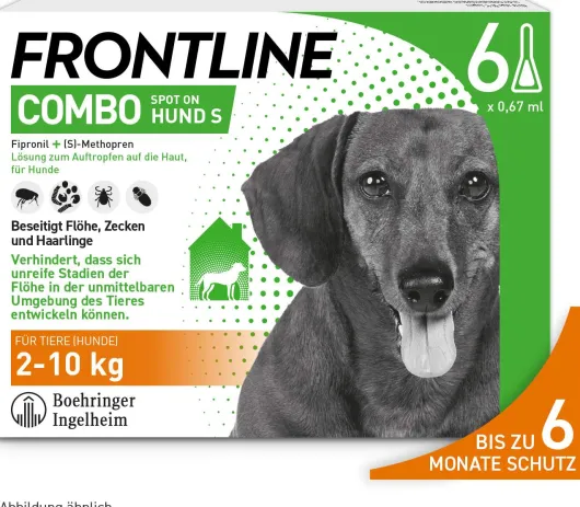 Frontline Combo Spot On Hund S 2-10 kg 6 Pipetten