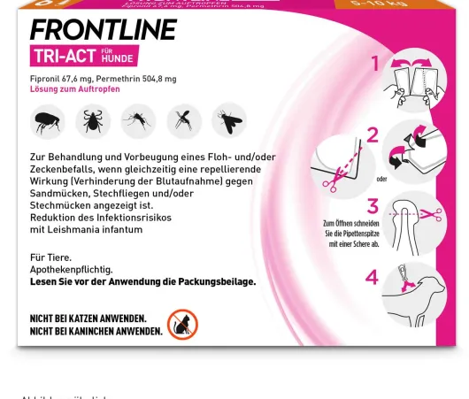 Frontline Tri-Act Hund 5-10 KG 6 Pipetten