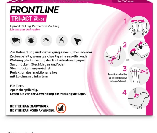 Frontline TRI-ACT Hund 2-5 kg 3 Pipetten