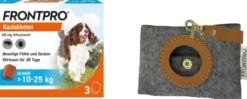 Frontpro 68 mg für Hunde 3 Kautabletten + gratis Hundebeutelspender 1 Stück