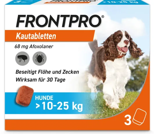 Frontpro 68 mg für Hunde 10-25 kg 3 Kautabletten