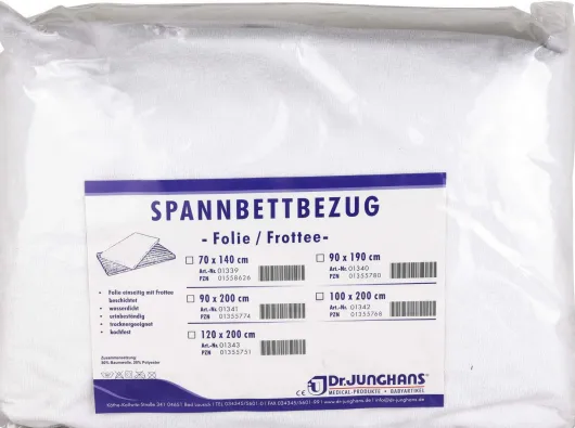 Frottee Spannbettbezug 70x140cm Mit Folie