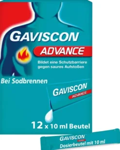 Gaviscon Advance Pfefferminz 12 x 10 ml Suspension